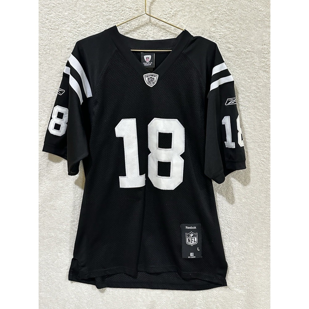 Reebok NFL On Field Peyton‎ Manning #18 Jersey Large Black